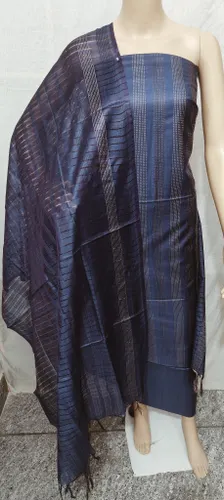 Royal Katan Silk Suit Piece – Handwoven Luxury in Every Thread